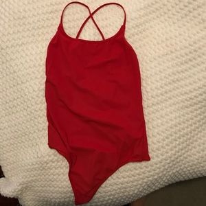 Babaton Red bodysuit
